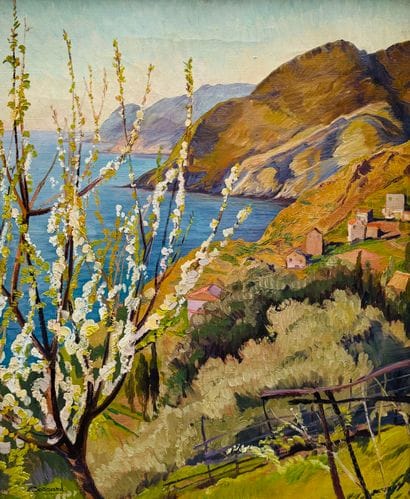 Adolphe COSSARD (1880-1952) 
Spring in Pino,...