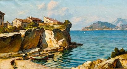 Gustave VIDAL (1895-1966)
Fishermen and boats...