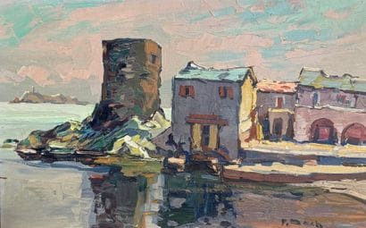 Pierre BACH (1906-1971)
Tollare tower, Giraglia...