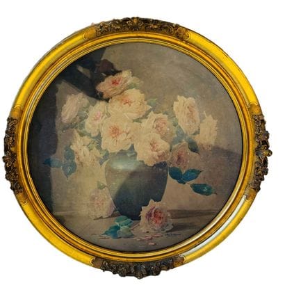 Charles SEITTE (XIX-XX)
Still life with flowers.
Watercolor...