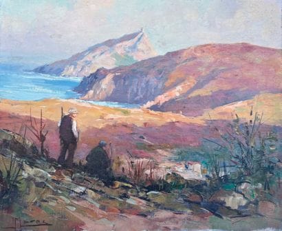 Jean MAREC (1901-1972) 
Hunters at Capo Rosso,...