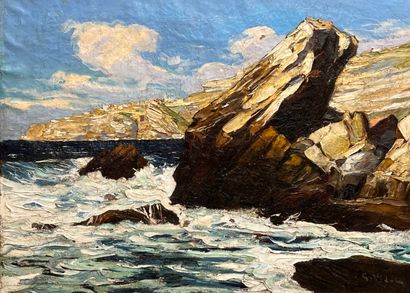 Gustave VIDAL (1895-1966)
Rocks at Bonifacio,...