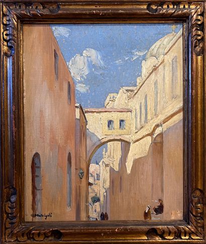 Olynthe MADRIGALI (1887-1950)
Alley in Boufarik,...