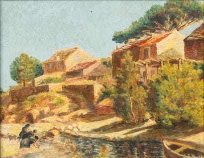 José FABRI-CANTI (1916-1994)
Washerwomen...