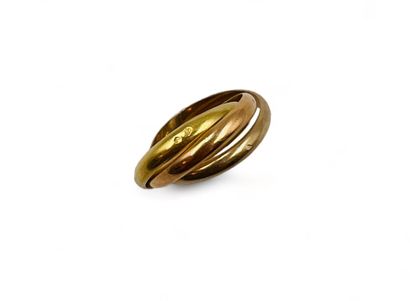 Bague en or (750) trois tons de type 