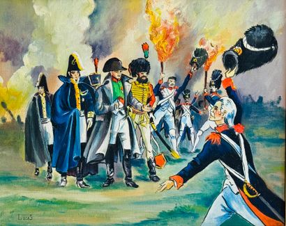 [NAPOLEON BONAPARTE]
Evening of victory.
Oil...