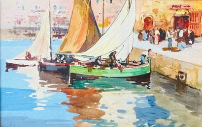 Lucien PERI (1880-1948)
Sailboats in the...