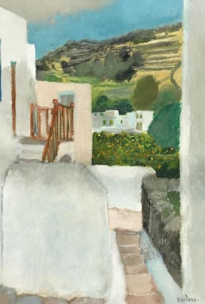 Guy BARDONE (1927-2015)

White houses 

Oil...