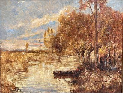 Léonce PELLETIER (1869-1950)

Boat on a river

Oil...