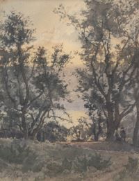 Henri Laurent MOUREN (1844-1926) 

Landscape

Watercolour...