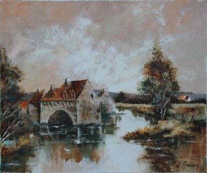 Claude MOURIER (born in 1930)

Riverside

Oil...