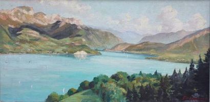 Géo LACHAUX (1891-?)

Lake Annecy - 1942

Oil...