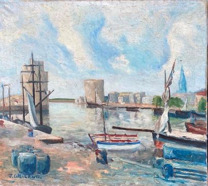G.J. WEILAND (XIX-XX)

Port view

Oil on...