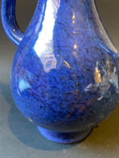 Small blue porcelain covered coffee pot

China...