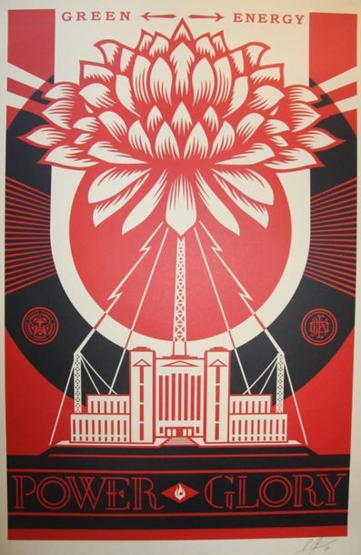 Shepard FAIREY (1970), known as OBEY 

Green...