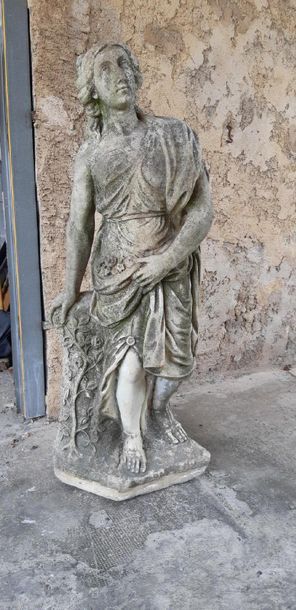 Marble sculpture showing a woman in ancient...