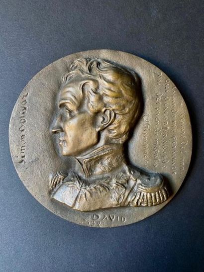 Médaille en bronze de David d'Angers représentant...