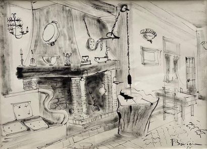 Henri BAVIERA (1934)

La cheminée - 1956

Encre...