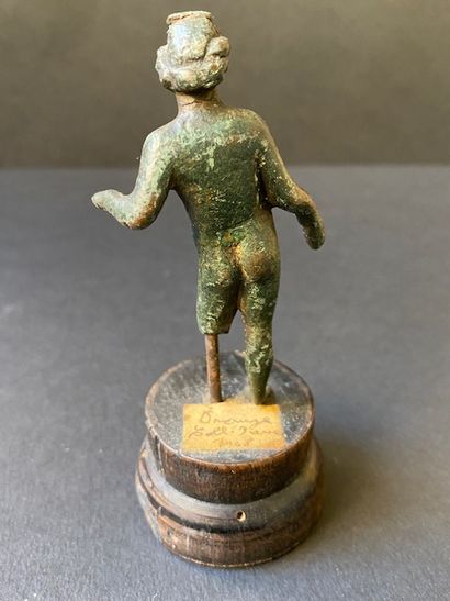 Figurine en bronze d’Apollon les cheveux...