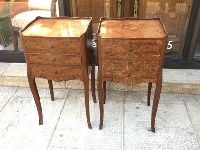 Paire de chevets 

Style Louis XV