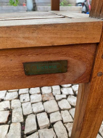 Set including a large table, six chairs and...