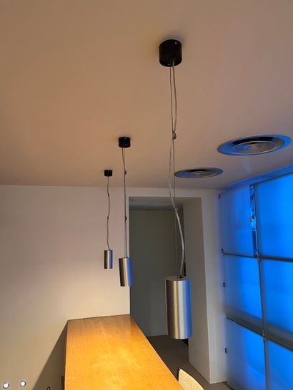 Ensemble de trois suspensions circulaires...