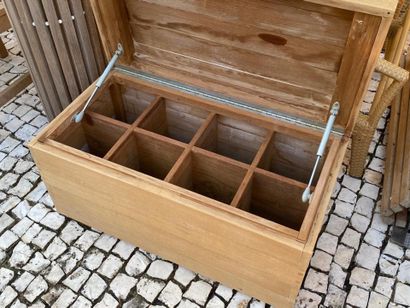 Teak chest with compartments 42 x 80 x 40...