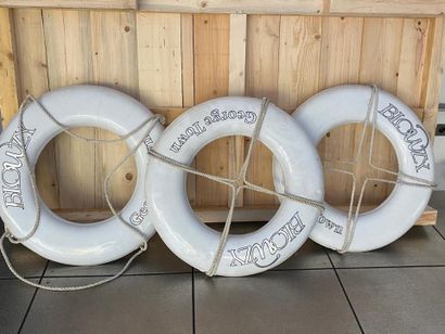 Set of three boat buoys