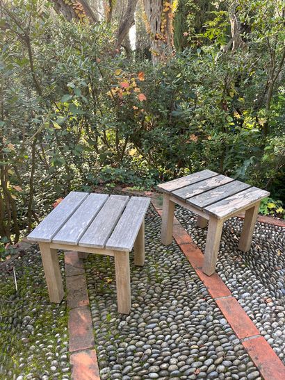 Paire de tables d’appoint en teck
39,5 x...