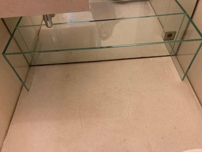 Petite console en verre sécurit 42 x 125...