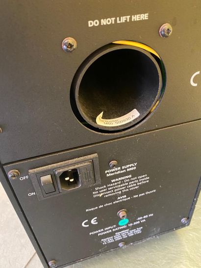 Pair of MERIDIAN speakers
(sold as is, without...