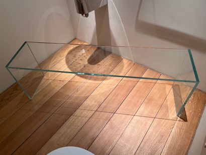 Petite console en verre sécurit 42 x 125...