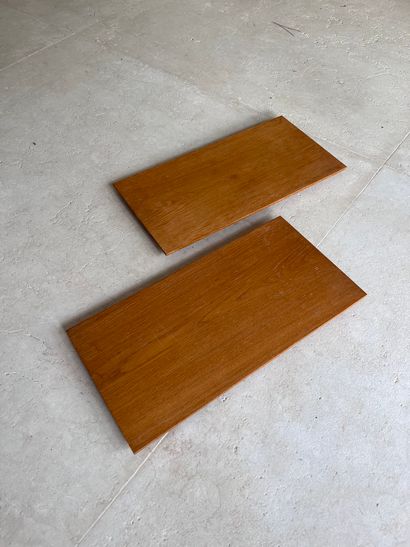 Paire de plateaux en bois
2,5 x 60 x 30 cm...
