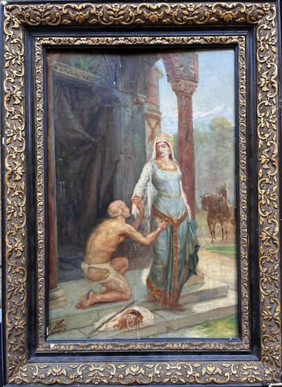 Jean-Baptiste NORO (1841-1909)
Mendiant baisant...