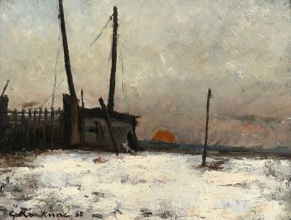 Léon Gustave RAVANNE (1854-1904)
Paysage...