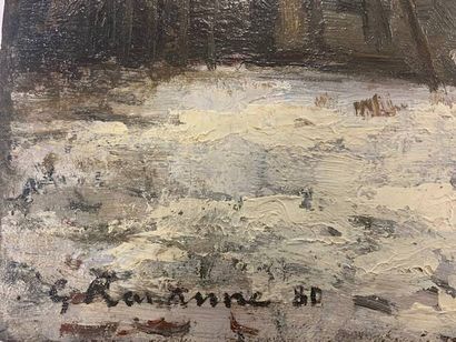 Léon Gustave RAVANNE (1854-1904)
Paysage...