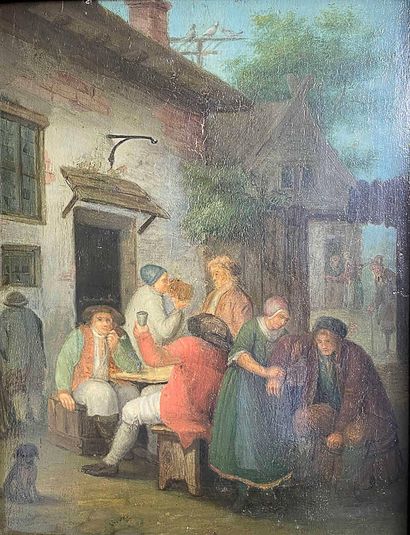 Ecole hollandaise du XVIIe siècle
Scène de...