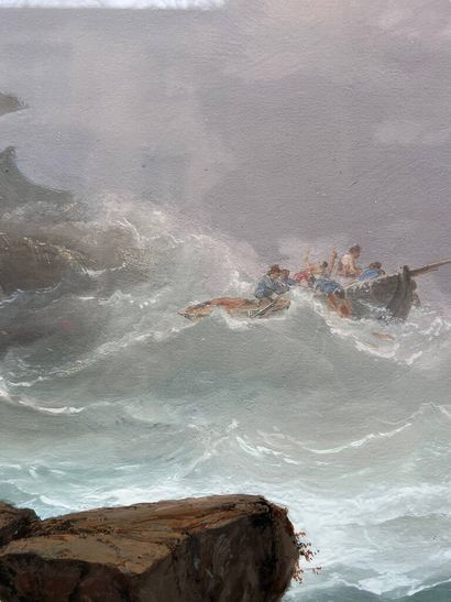 François BENSA (1811-1895)
Naufragés
Aquarelle...