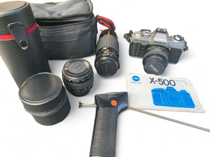 MINOLTA, Appareil photo, modèle X-500
Avec...
