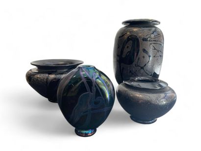 Robert PIERINI (1950)
Lot de quatre vases...
