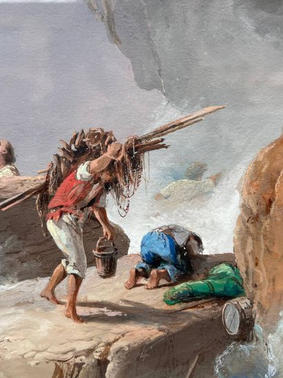 François BENSA (1811-1895)
Naufragés
Aquarelle...