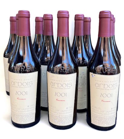 12 bottles of red wine Domaine Rolet Arbois...