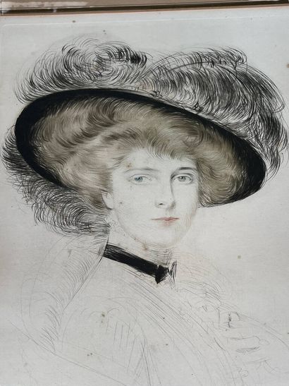 Paul César HELLEU (1859-1927)
Elégante au...