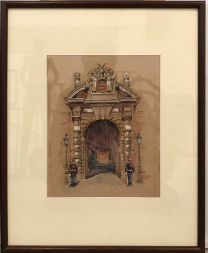 Charles ROUX (1899-1995)
Entrance to the...