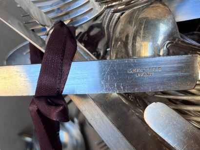 Set of silver-plated cutlery including two...