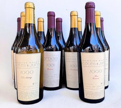 Lot of 11 bottles of Domaine Rolet red and...