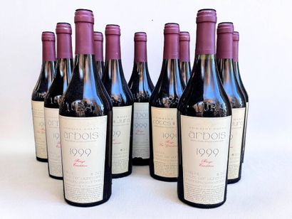 11 bottles of red wine Domaine Rolet Arbois...