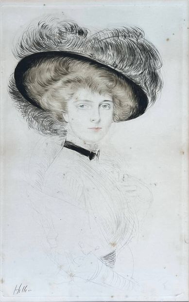 Paul César HELLEU (1859-1927)
Elégante au...
