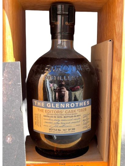 A bottle of The glenrothes whisky numbered...