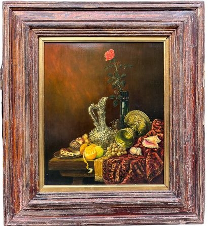 Albert PILOT (1922-2002)
Still life on an...